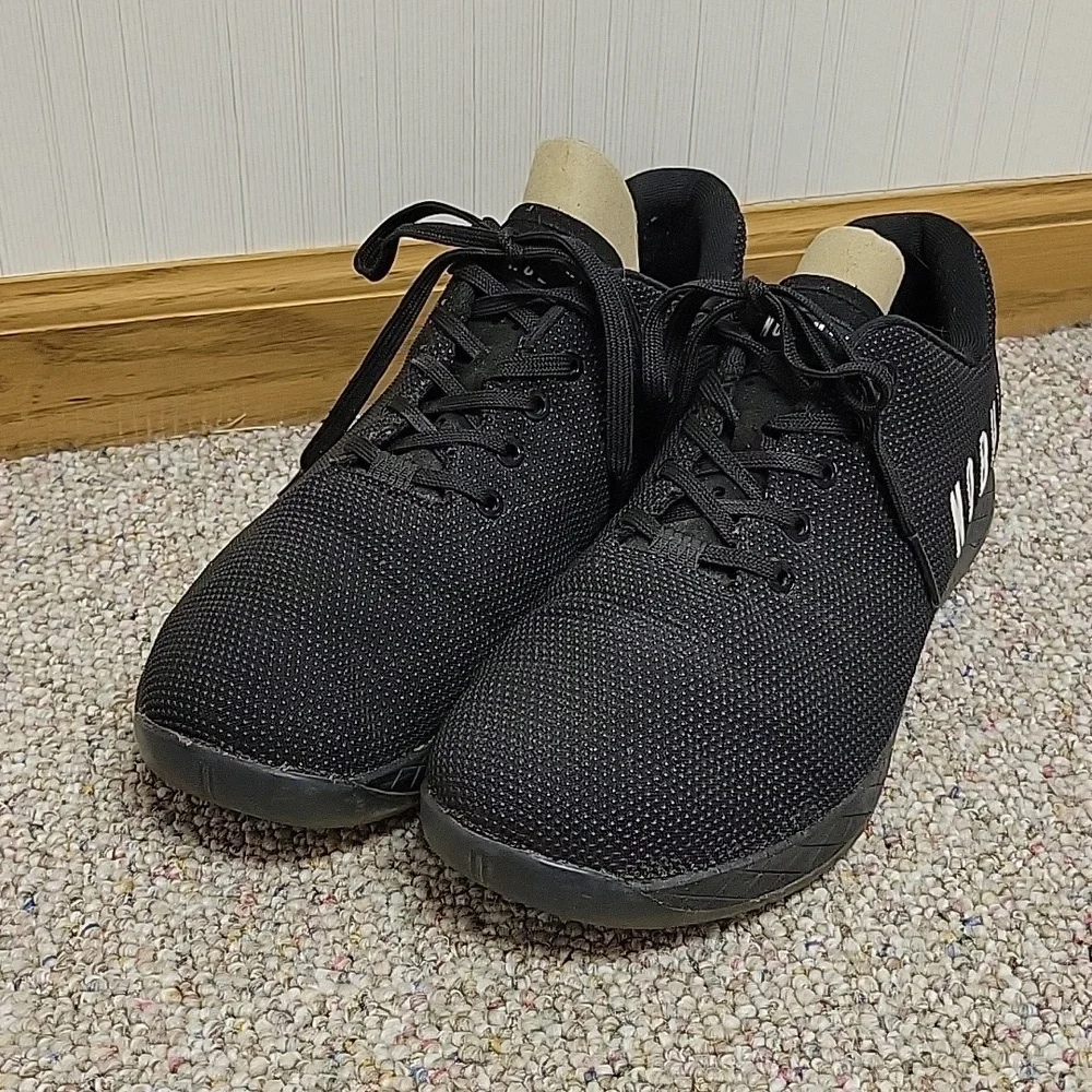 NOBULL Men's Tokyo Black & White Trainer Shoes, Sz M 12.5 W 14